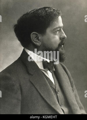 Claude Debussy (1862-1918). Französischen Komponisten. Porträt. Fotografie. Stockfoto