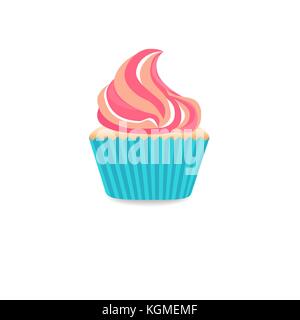Süße bunte Cupcake eps 10 Vector Illustration Stock Vektor