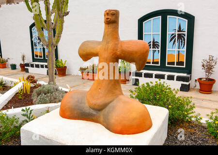 Traditionelle Skulptur, Haria. Lanzarote Island. Kanarische Inseln Spanien. Europa Stockfoto