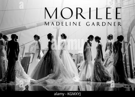 Barcelona. Katalonien, Spanien. Barcelona Bridal Woche 2017. Designer Morilee, Madeline Gardner. Credit: Montse Gibert Stockfoto