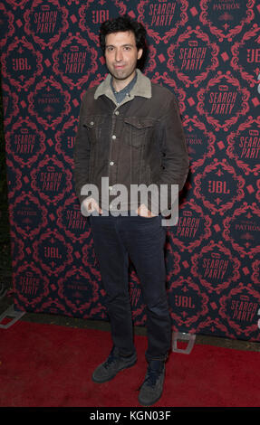 New York, Vereinigte Staaten. 08 Nov, 2017. Alex karpovsky Saison 2 Premiere von Suche Partei auf öffentliche Kreditinstitute besucht: Lev radin/Pacific Press/alamy leben Nachrichten Stockfoto