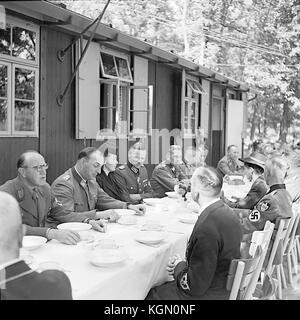 Karl Hermann Frank, Lina Mathilde Heydrich, Kurt Daluege, die Reich Arbeitsdienst RLA (Reichsarbeitsdienst, RAD) Stockfoto