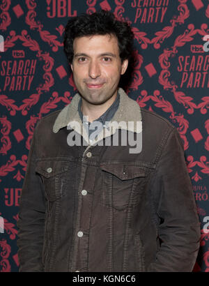 New York, Vereinigte Staaten. 08 Nov, 2017. Alex karpovsky Saison 2 Premiere von Suche Partei auf öffentliche Kreditinstitute besucht: Lev radin/Pacific Press/alamy leben Nachrichten Stockfoto
