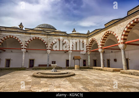Edirne, Türkei - 02.Mai 2015. Der Komplex der Sultan bayezid ii Gesundheit Museum, ein Krankenhaus Museum der Trakya Universität, in edirne, Türkei. Stockfoto