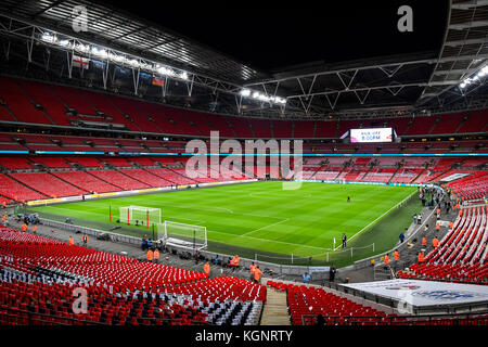 Wembley-Stadion GES/ Fussball/ Freundschaftsspiel: England - Deutschland, 10.11.2017 Fußball/Fußball: Freundschaftsspiel: England gegen Deutschland, London, 10. November 2017 |Nutzung weltweit Stockfoto