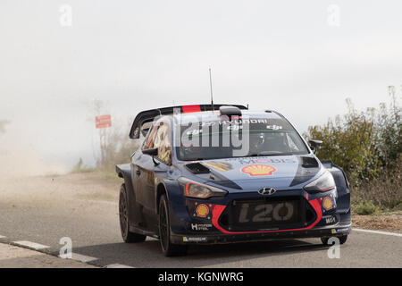 2017 FIA Rallye-Weltmeisterschaft Spanien mit: THIERRY NEUVILLE, GILSOUL Nicolas Wo: Salou, Katalonien, Spanien Wann: 07 Okt 2017 Credit: ATP/WENN.com Stockfoto