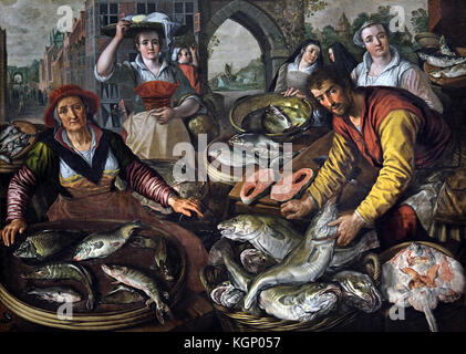 Die vier Elemente: Wasser 1570 Joachim Beuckelaer 1533 - 1575 Flämische Belgien Belgische Stockfoto