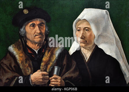 Ein älteres Paar 1520 Jan Gossaert (Jean Gossart) 1478 - 1532 Maler aus den Niederlanden (Jan Mabuse) Belgien belgische Niederländische Niederlande Stockfoto