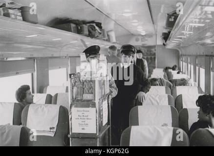 John Lennon auf Tournee mit den Beatles, USA 1964 Stockfoto