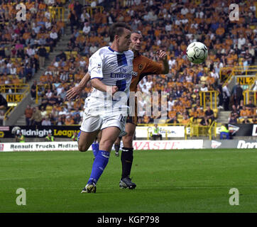 Fußballer John Terry Wolverhampton Wanderers v Chelsea 20. September 2003 Stockfoto