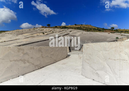 Il Cretto di Burri a Gibellina (Trapani, Italien) Stockfoto