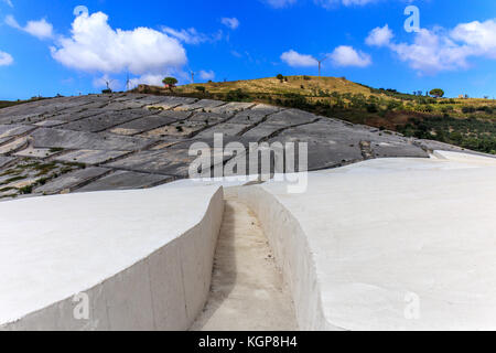 Il Cretto di Burri a Gibellina (Trapani, Italien) Stockfoto