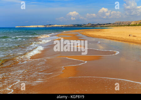 Riserva del platani Strand Stockfoto