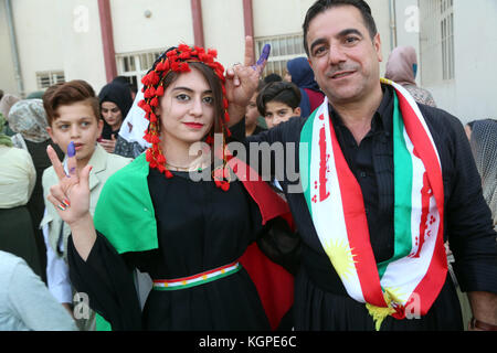 Kurdische Referendum, 25. September ist ein historischer Tag für das kurdische Volk. Stockfoto