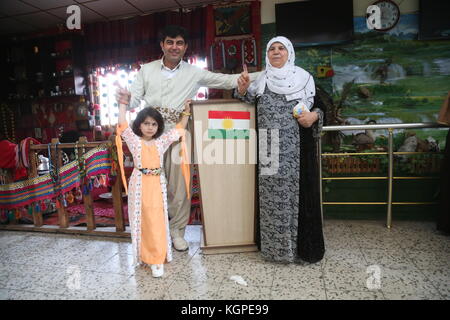 Kurdische Referendum, 25. September ist ein historischer Tag für das kurdische Volk. Stockfoto