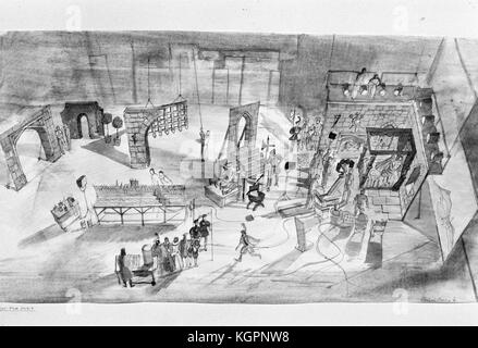 Der Spiegel knacken würde (1980) Produktion Skizzen Datum: 1980 Stockfoto