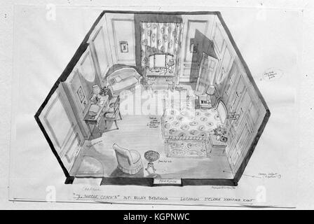 Der Spiegel knacken würde (1980) Produktion Skizzen Datum: 1980 Stockfoto