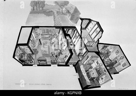 Der Spiegel knacken würde (1980) Produktion Skizzen Datum: 1980 Stockfoto