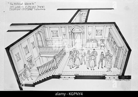 Der Spiegel knacken würde (1980) Produktion Skizzen Datum: 1980 Stockfoto