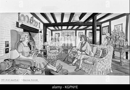 Der Spiegel knacken würde (1980) Produktion Skizzen Datum: 1980 Stockfoto