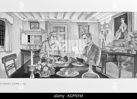 Der Spiegel knacken würde (1980) Produktion Skizzen Datum: 1980 Stockfoto