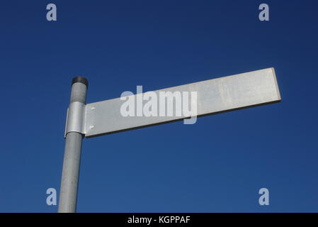 Blank aus Metall Zeichen Stockfoto