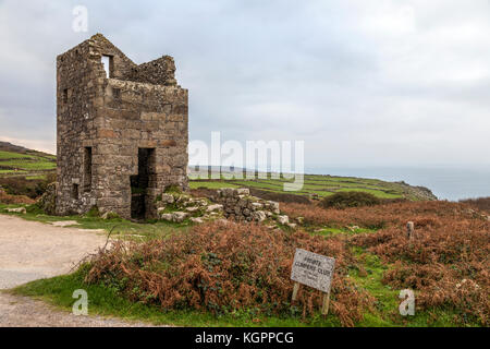 Carn Galver Engine House, Cornwall, England, Großbritannien Stockfoto