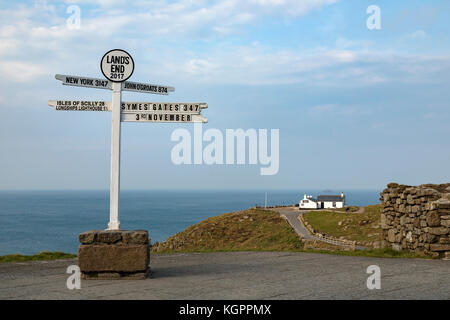 Land's End, Penzance, Cornwall, England, Großbritannien Stockfoto