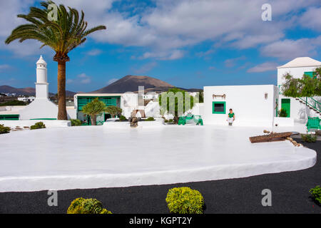 Außenansicht. Casa Museo del Campesino, Denkmal für den Bauern. Geschaffen von César Manrique. San Bartolome. Lanzarote Island, Kanarische Inseln, Spanien, EU Stockfoto