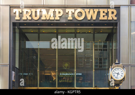 Trump Tower New York USA New York Trump Tower Außenfassade Midtown Manhattan New York City usa Stockfoto