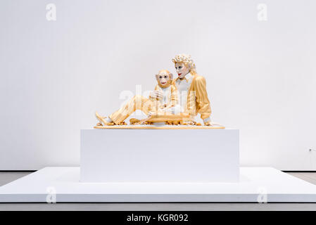 LOS ANGELES, Ca - Februar 5, 2017: Michael Jackson und Blasen von Jeff Koons der Broad Contemporary Art Museum in der Innenstadt von Los Angeles Am 5. Stockfoto