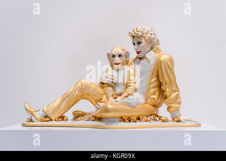 LOS ANGELES, Ca - Februar 5, 2017: Michael Jackson und Blasen von Jeff Koons der Broad Contemporary Art Museum in der Innenstadt von Los Angeles Am 5. Stockfoto