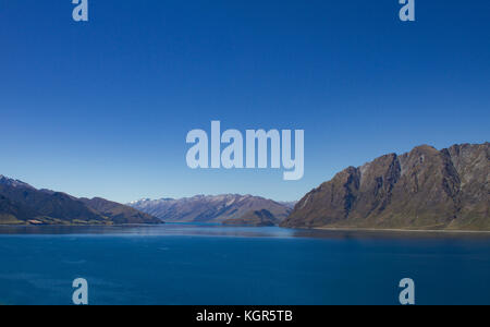Lake Hawea in South Island, Neuseeland Stockfoto