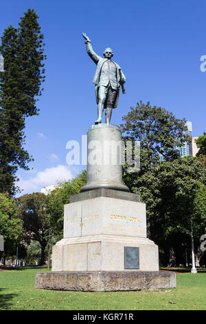Statue von Captain James Cook, Hyde Park, Sydney, Australien Stockfoto