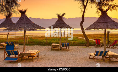 Shkodra See Strand, Shkodra, Albanien Stockfoto