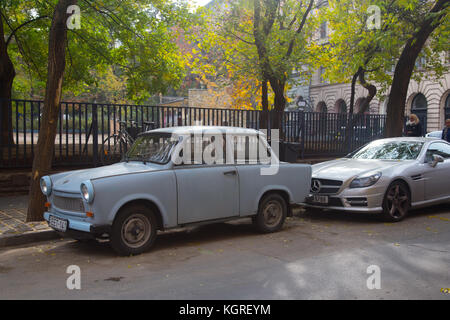 Trabant 601 Limousine in Budapest, Ungarn Stockfoto