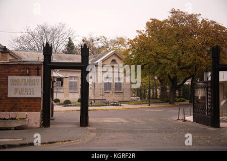 Kerepesi Friedhof (Kerepesi temető úti oder Kerepesi temető, offizieller Name: Fiumei úti Nemzeti sírkert, d. h. 'Fiume Straße nationalen Friedhof')-Eingang Stockfoto