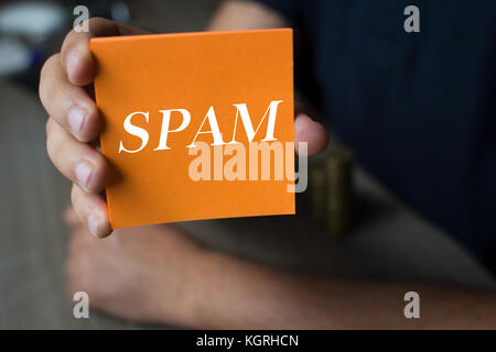 Spam, Technik Konzept Stockfoto