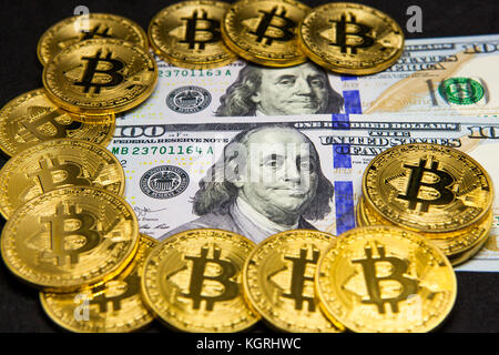 $100 Rechnungen Stockfoto