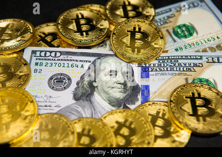 $100 Rechnungen Stockfoto