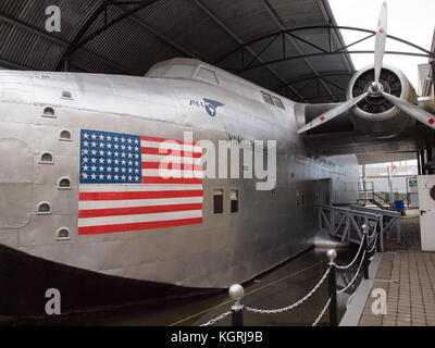 Foynes Museum mit Replik von Pan American Clipper. Grafschaft Limerick Irland Stockfoto