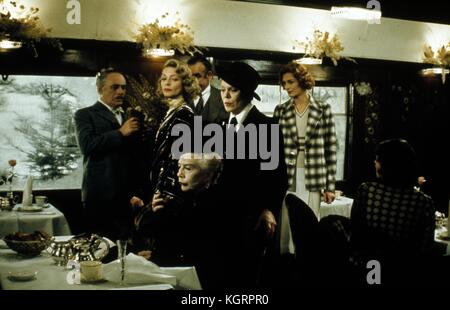 Mord im Orient Express (1974), Lauren Bacall, Rachel Roberts, Sean Connery, Martin Balsam, Vanessa Redgrave, Wendy Hiller Datum: 1974 Stockfoto