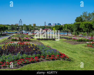 Queen Elizabeth II Gärten, Wascana Centre, Regina, Saskatchewan, Kanada. Stockfoto