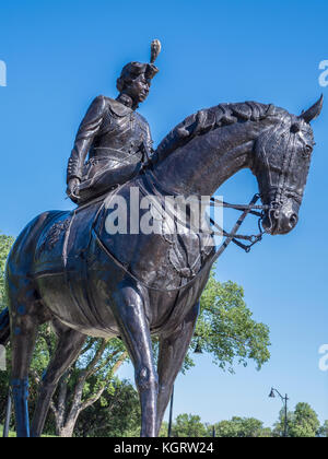 Queen Elizabeth II Statue, Wascana Centre, Regina, Saskatchewan, Kanada. Stockfoto