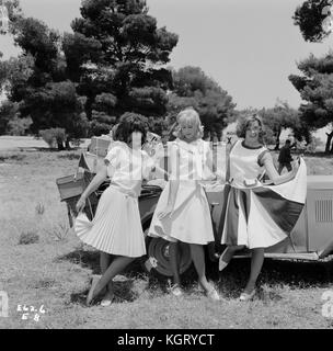 Sommerurlaub (1963), Una Stubbs, Pamela Hart, Jacqueline Daryl Stockfoto