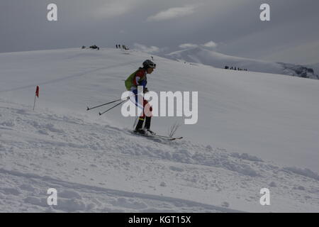 Skimountaineering Wm Tromsø, Randonee Racing Stockfoto