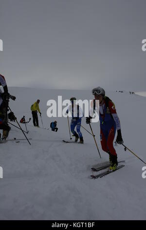 Skimountaineering Wm Tromsø, Randonee Racing Stockfoto