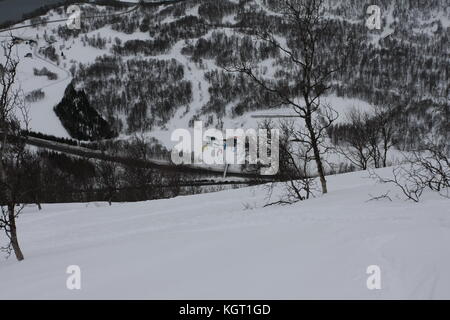 Skimountaineering Wm Tromsø, Randonee Racing Stockfoto