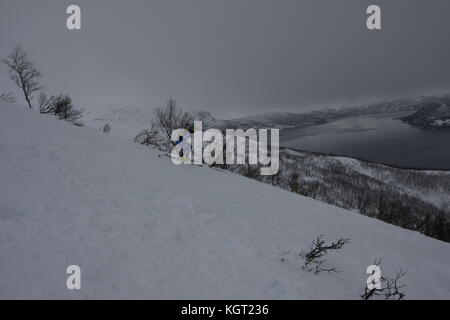 Skimountaineering Wm Tromsø, Randonee Racing Stockfoto