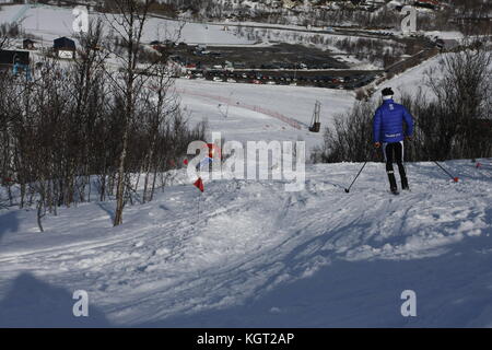 Skimountaineering Wm Tromsø, Randonee Racing Stockfoto